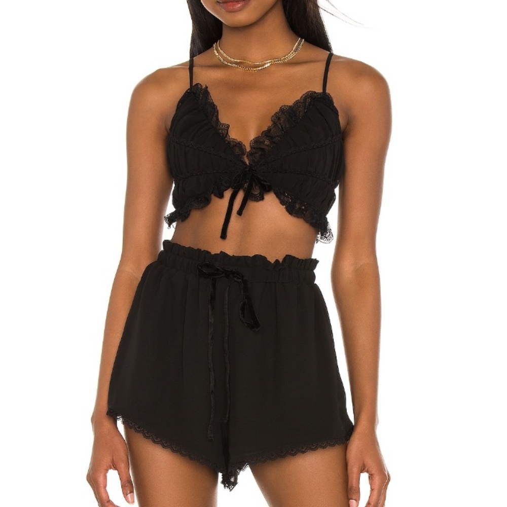 REVOLVE | Black Lace Top